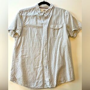 1901 White and Black Dot Patterned Shirt